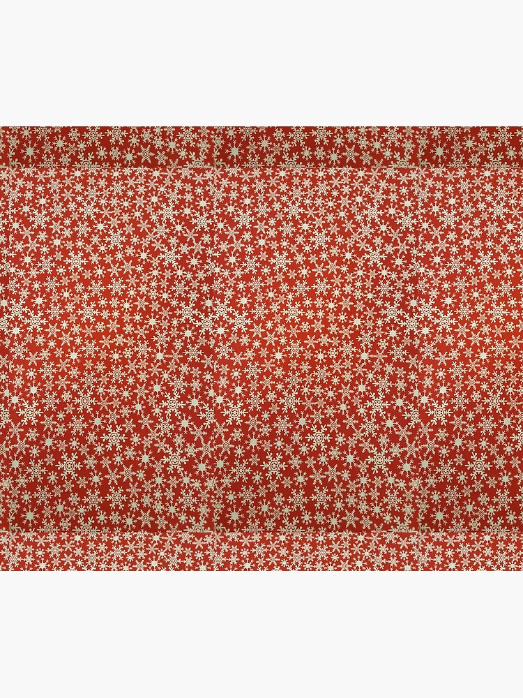 Christmas Red White Snowflakes by CreativeDame