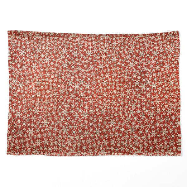 Christmas Red White Snowflakes Pet Blanket