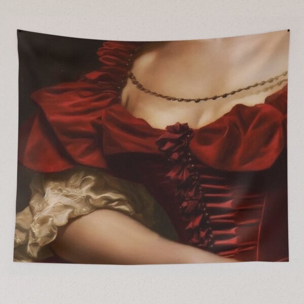 Item preview, aesthetic Franz Xaver Winterhalter red dress designed and sold by faewildlingart.