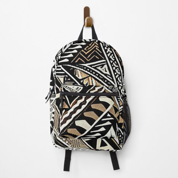 Item preview, Large Tribal Aesthetic Black and Gold Pattern Print Digital Painting designed and sold by CodeAndColors.