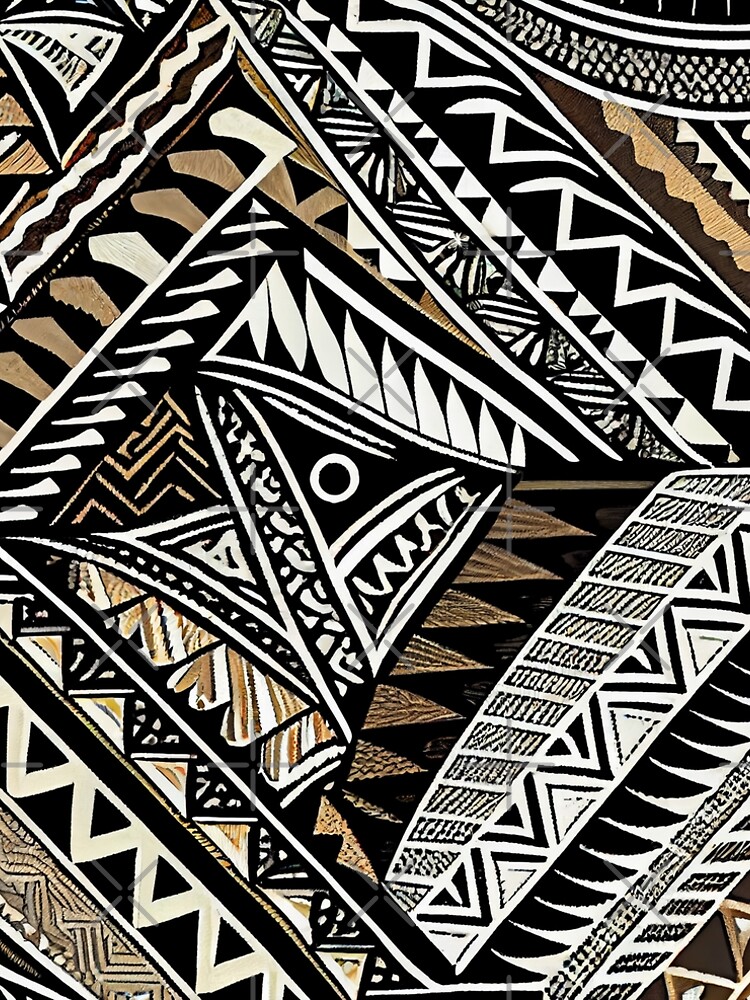 Aperçu 5 sur 5. Robe trapèze avec l'œuvre Large Tribal Aesthetic Black and Gold Pattern Print Digital Painting créée et vendue par CodeAndColors.