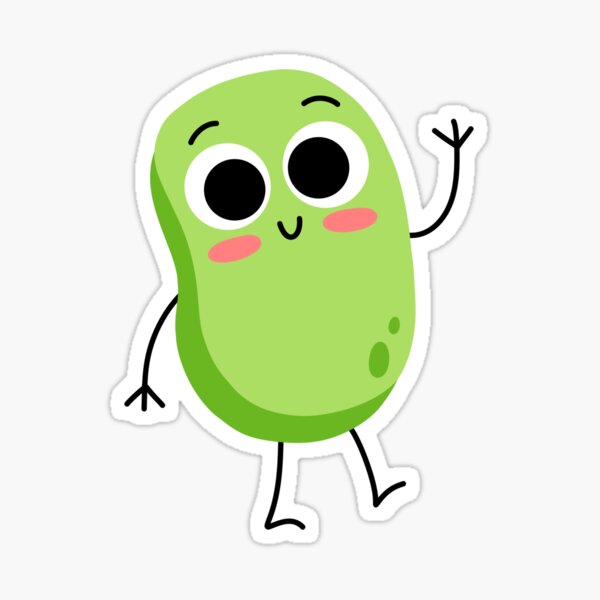 "cute lima bean" Sticker for Sale by djmiller930 Redbubble
