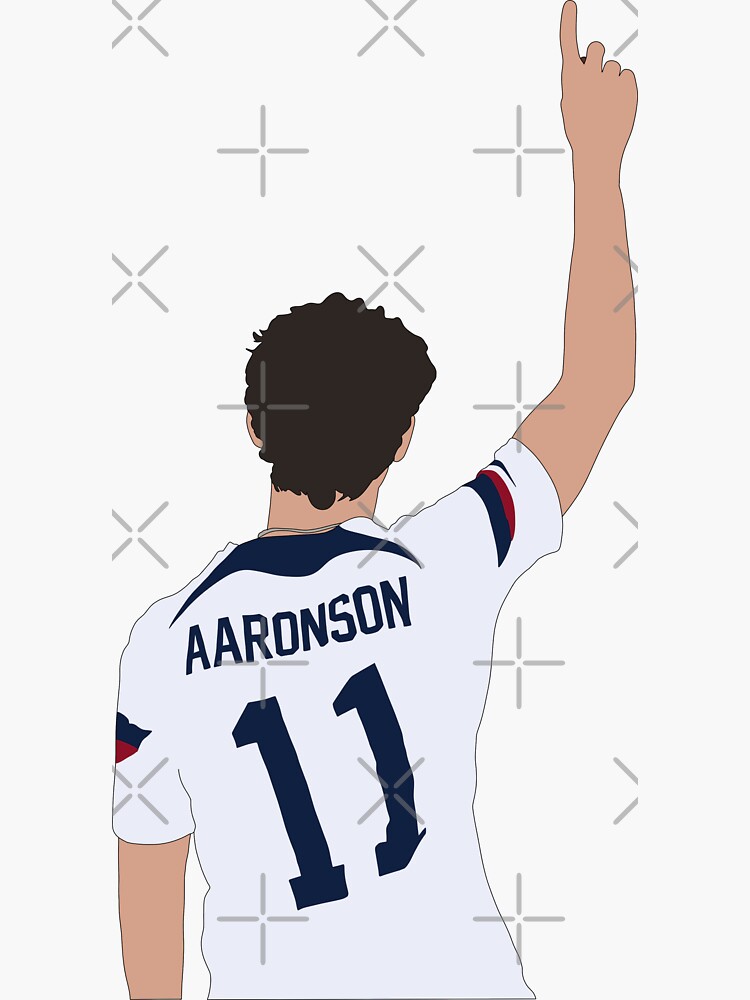 Brenden Aaronson 11 USA 2022 World Cup Minimalist  Sticker for