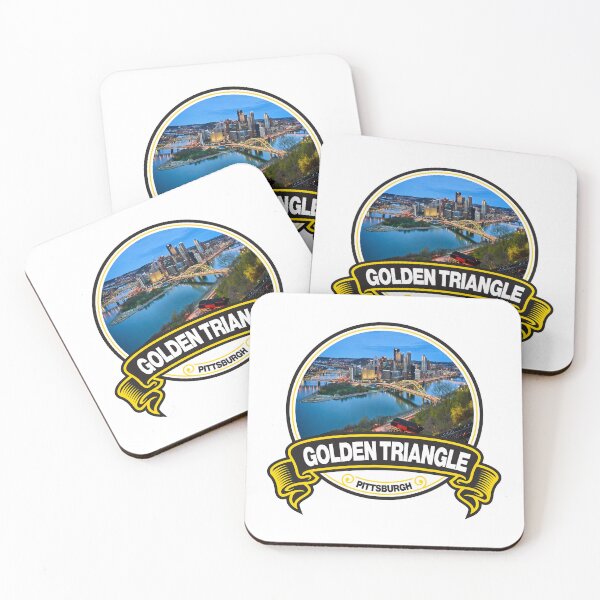 Item preview, Golden Triangle Pittsburgh Travel Badge designed and sold by KrisSidDesigns.