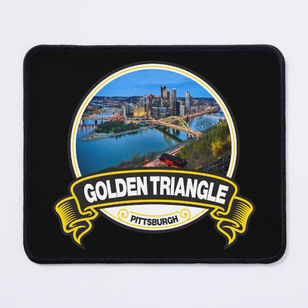 Item preview, Golden Triangle Pittsburgh Travel Badge designed and sold by KrisSidDesigns.