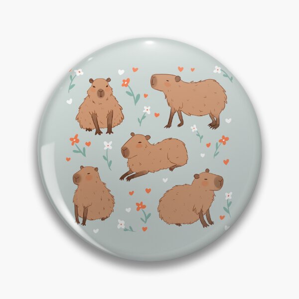 Item preview, Capybara cute pattern - cartoon capybara illustration pack designed and sold by Yarafantasyart.
