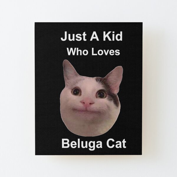 beluga cat discord pfp  Mounted Print for Sale by Liamandlore