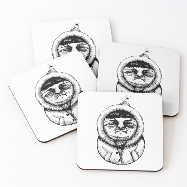 Item preview, Eskimo Snow Fighter Drawing designed and sold by LarksDrawings.