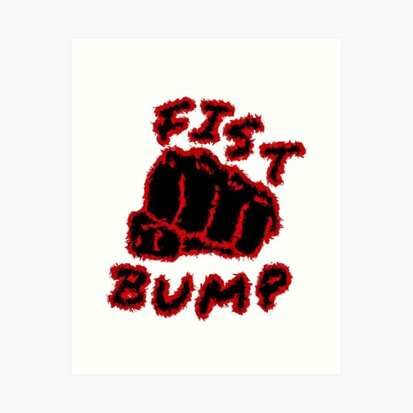 fist bump  Art Print