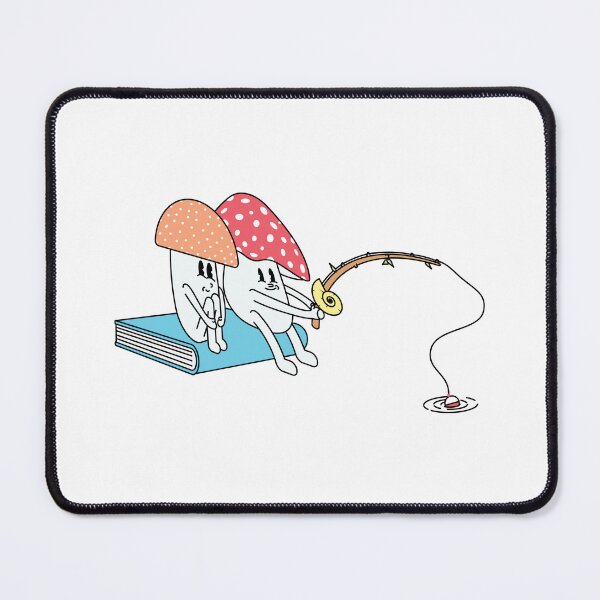 Item preview, Cute Mushrooms Characters Fishing designed and sold by Poly-Apparel.