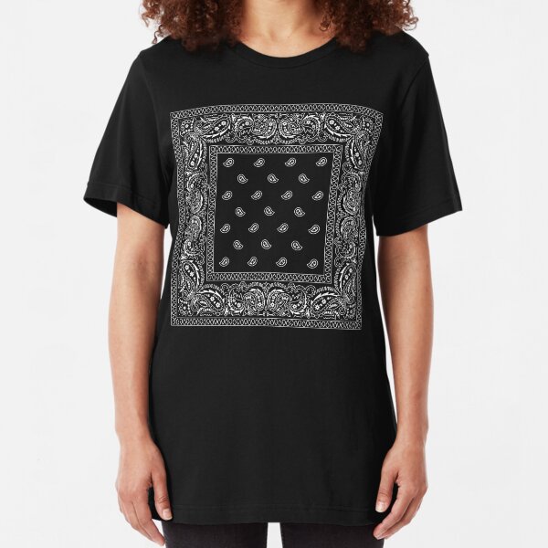 Bandanna Black Slim Fit T-Shirt