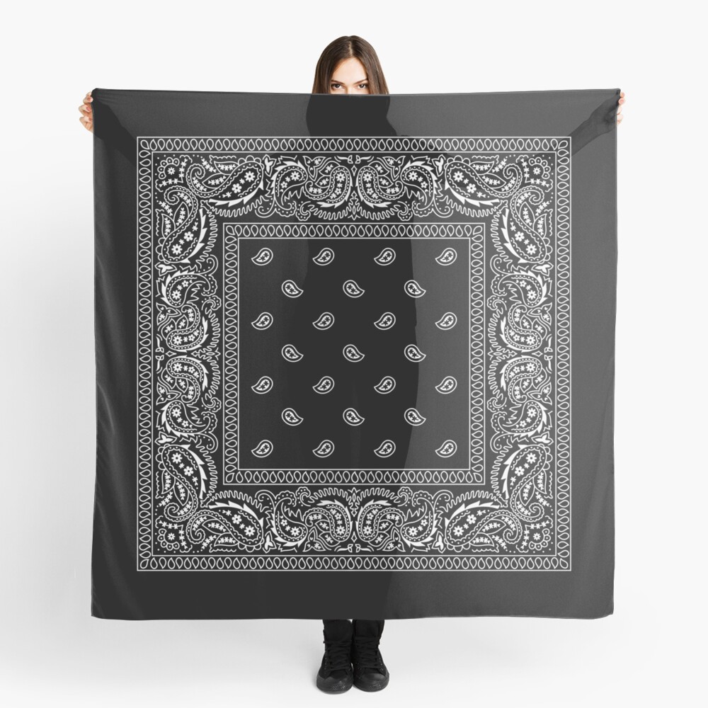 Bandanna Black Scarf