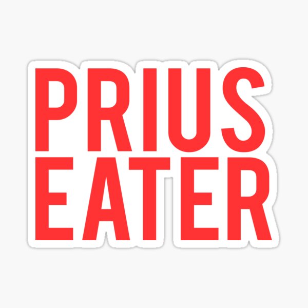 Item preview, Prius Eater Sticker  designed and sold by Ted Bailey.