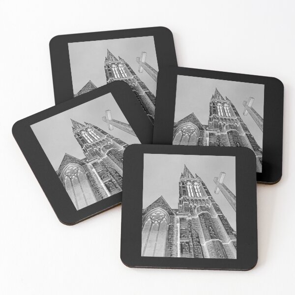Item preview, Church And Cross (in grey) designed and sold by JoyPhotoArt.