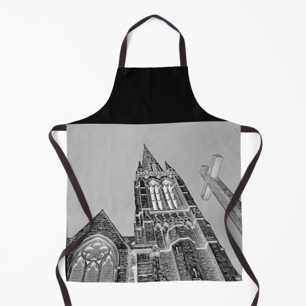 Item preview, Church And Cross (in grey) designed and sold by JoyPhotoArt.