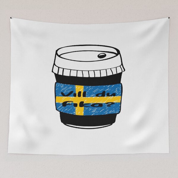Item preview, fika city? - Funny Coffee Quotes designed and sold by Cupsofdreams.