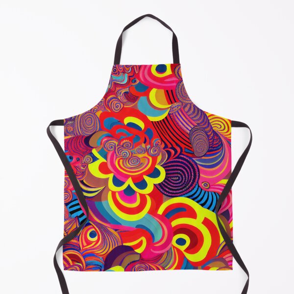 Aperçu de l'œuvre Bright Vivid Colorful Pop Culture Abstract Pattern Digital Painting créée et vendue par CodeAndColors.