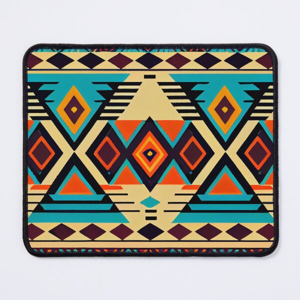 Artikelvorschau, Vintage Native Tribal Theme Pattern Print Digital Painting entworfen und verkauft von CodeAndColors.