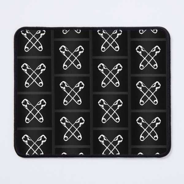 Item preview, Crossed Heart Safety Pins designed and sold by Soaked-N-Bleach.