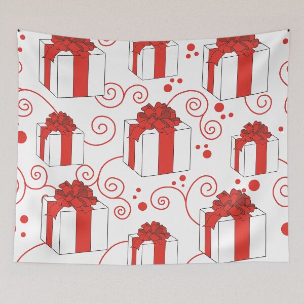 Item preview, Red & White Christmas Presents designed and sold by MausieDesigns.