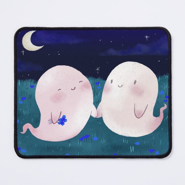 Item preview, Two Ghosts in Love meet at night designed and sold by Zofy Saturn.
