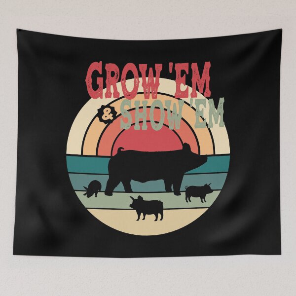 Item preview, Stock Show Pigs - Grow Em And Show Em - Market Pigs designed and sold by handsoftime2020.