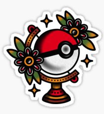 Traditional Pokeball Tattoo Piece Sticker