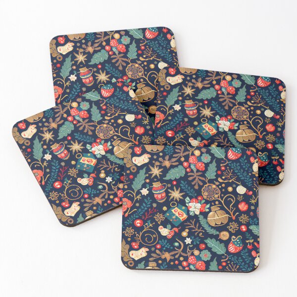 Item preview, Cute Festive Textured Winter Christmas Themed Pattern Digital Painting designed and sold by CodeAndColors.