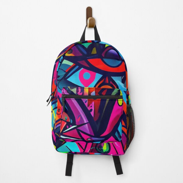 Artikelvorschau, Bright Colorful Abstract Pop Graffiti Style Pattern Digital Painting entworfen und verkauft von CodeAndColors.