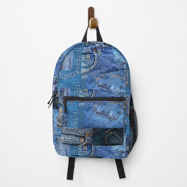 Item preview, Photograph of Patchwork of Blue Jeans ONLY - Not Real designed and sold by Cowboy Folly.
