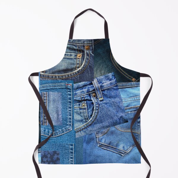 Item preview, Photograph of Patchwork of Blue Jeans ONLY - Not Real designed and sold by Cowboy Folly.