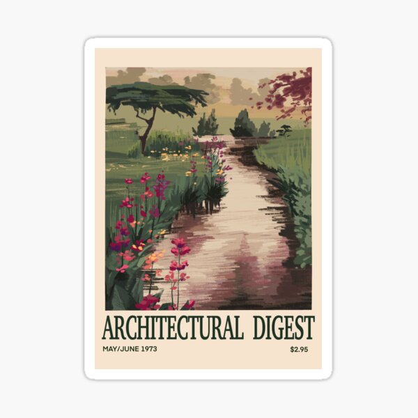 Item preview, Inspired in Architectural Digest vintage Cover 1973 May/June  designed and sold by Ainhoa Abad.