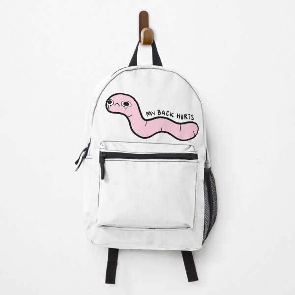 Item preview, my back hurts | pink worm designed and sold by iristocat.