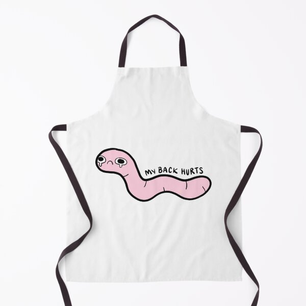 Item preview, my back hurts | pink worm designed and sold by iristocat.
