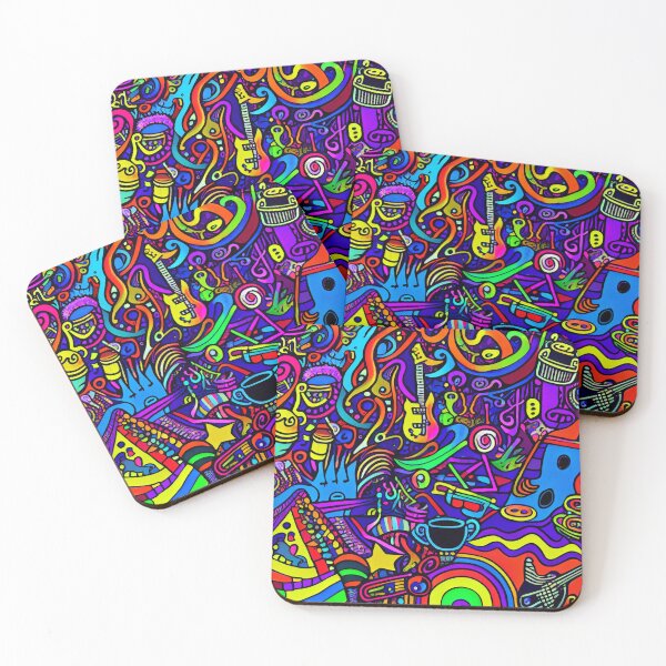 Artikelvorschau, Vibrant Colorful Abstract Pop Culture Music Design Digital Painting entworfen und verkauft von CodeAndColors.