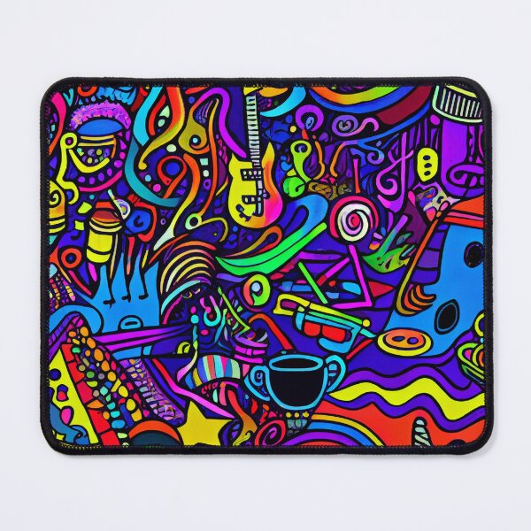 Artikelvorschau, Vibrant Colorful Abstract Pop Culture Music Design Digital Painting entworfen und verkauft von CodeAndColors.