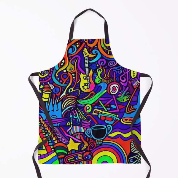 Aperçu de l'œuvre Vibrant Colorful Abstract Pop Culture Music Design Digital Painting créée et vendue par CodeAndColors.