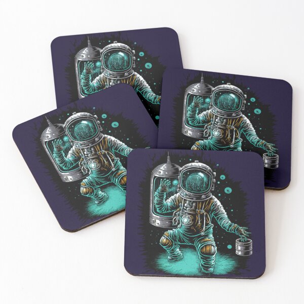 Item preview, Astronaut & Pods designed and sold by CartoonrBOY.