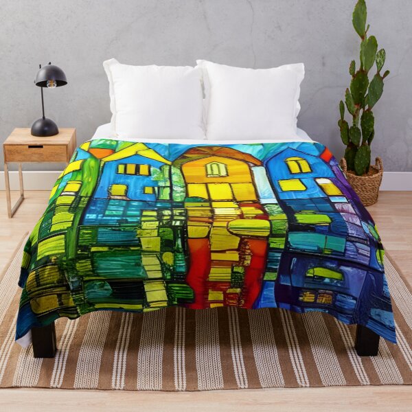 Item preview, Houses made from stained glass windows designed and sold by Andy Miles.