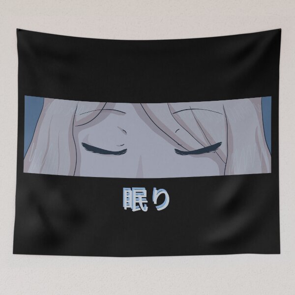 Item preview, Anime Girl Eyes Sleeping designed and sold by Vedeme.