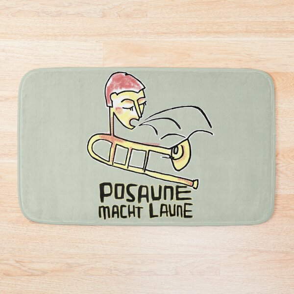 Item preview, Posaune Macht Laune, German, Trombone Player designed and sold by badlydrawnbabe.