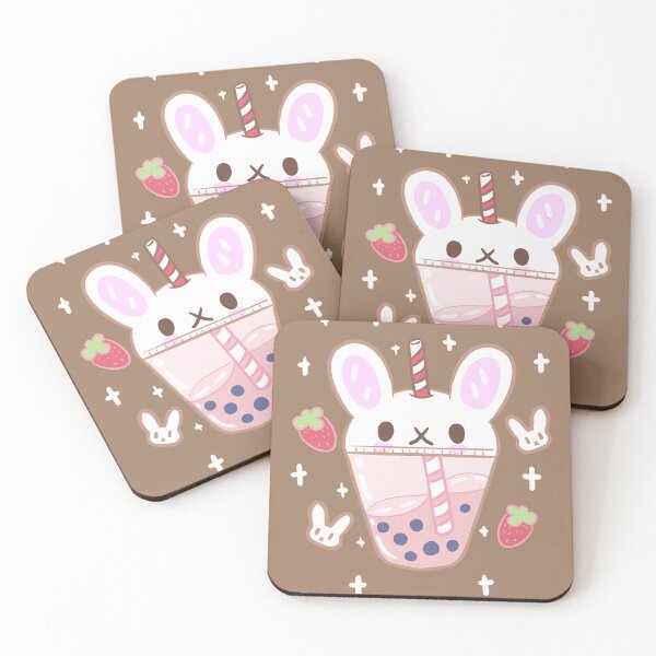 Item preview, Strawberry Boba Bunny designed and sold by LilLadyDesigns.