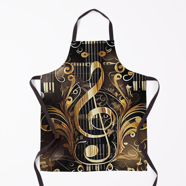 Aperçu de l'œuvre Elegant Designer Musical Note Music Pattern Digital Painting créée et vendue par CodeAndColors.