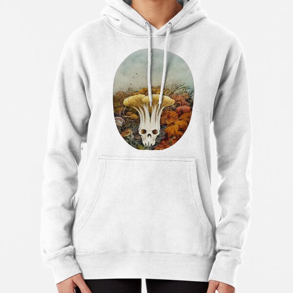 Land of the Mushroom Skull Pullover Hoodie