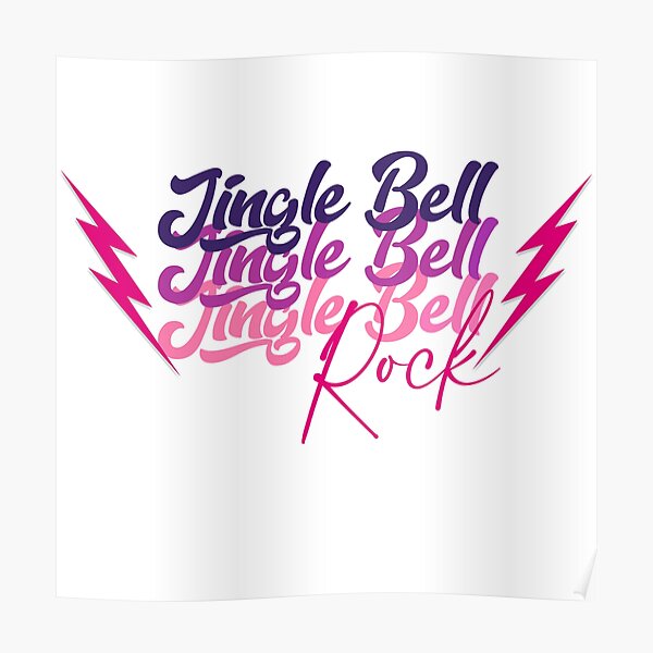 "Pink Jingle Bell Rock" Poster for Sale by wonderweird Redbubble
