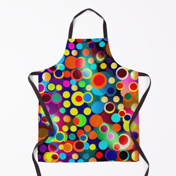 Aperçu de l'œuvre Bright Vibrant Colorful Geometric Dot Pattern Design Digital Painting créée et vendue par CodeAndColors.