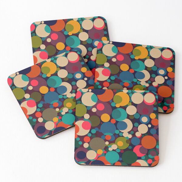 Artikelvorschau, Vintage Polka Dot Style Geometric Pattern Digital Painting entworfen und verkauft von CodeAndColors.