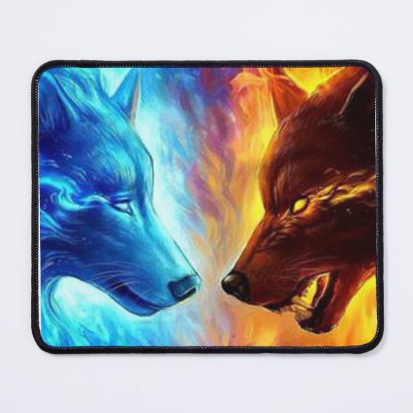 Item preview, Ice Wolf and Fire Wolf - Wolf Rivalry designed and sold by Kyumi12.