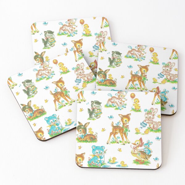 Item preview, vintage cute baby animals white  designed and sold by Gossip Rag.