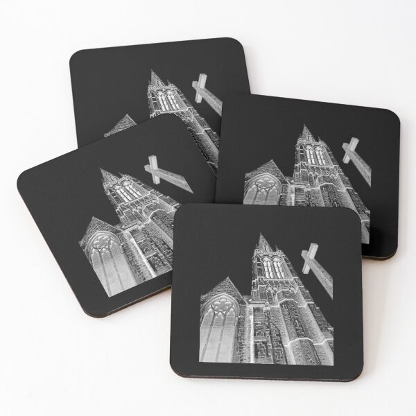 Item preview, Church And Cross (in black and white) designed and sold by JoyPhotoArt.